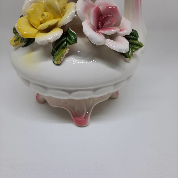 5 For $20.00 Vintage Decorative Pitcher Pink, Blue and Yellow flowers - Picture 9 of 14